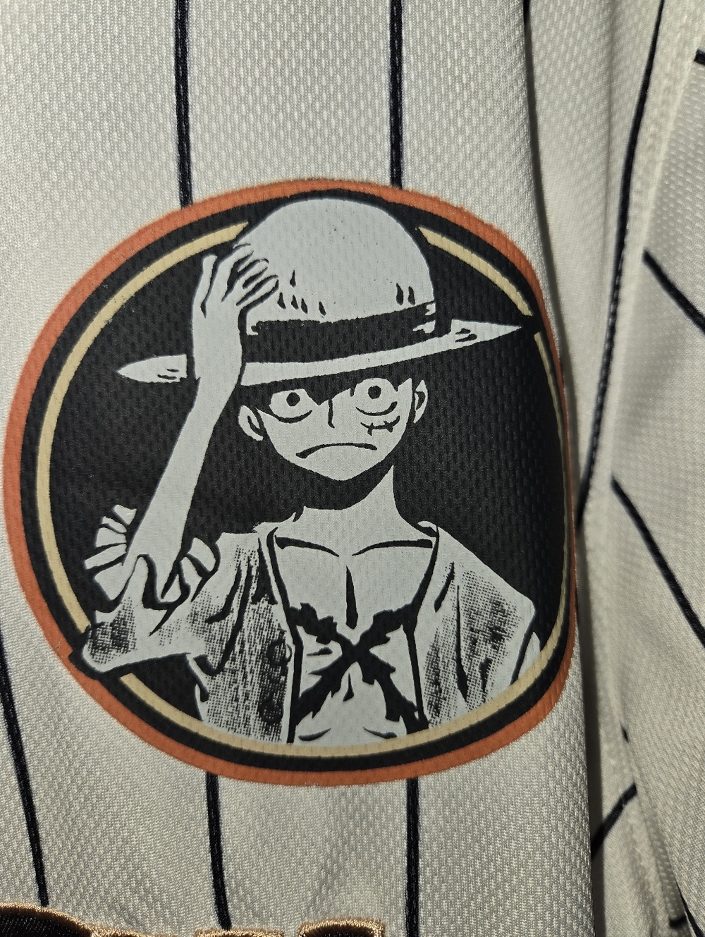 Onepiece Straw Hat Crew Men's L Luffy Baseball Jersey - Picture 4 of 15